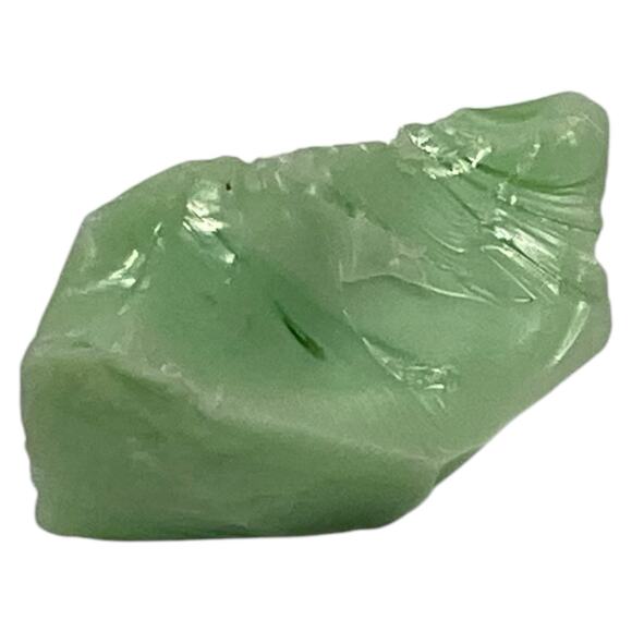 Lime Green Art Glass Cullet Glowing Manganese Slag Glass #5GM37 - Picture 4 of 8